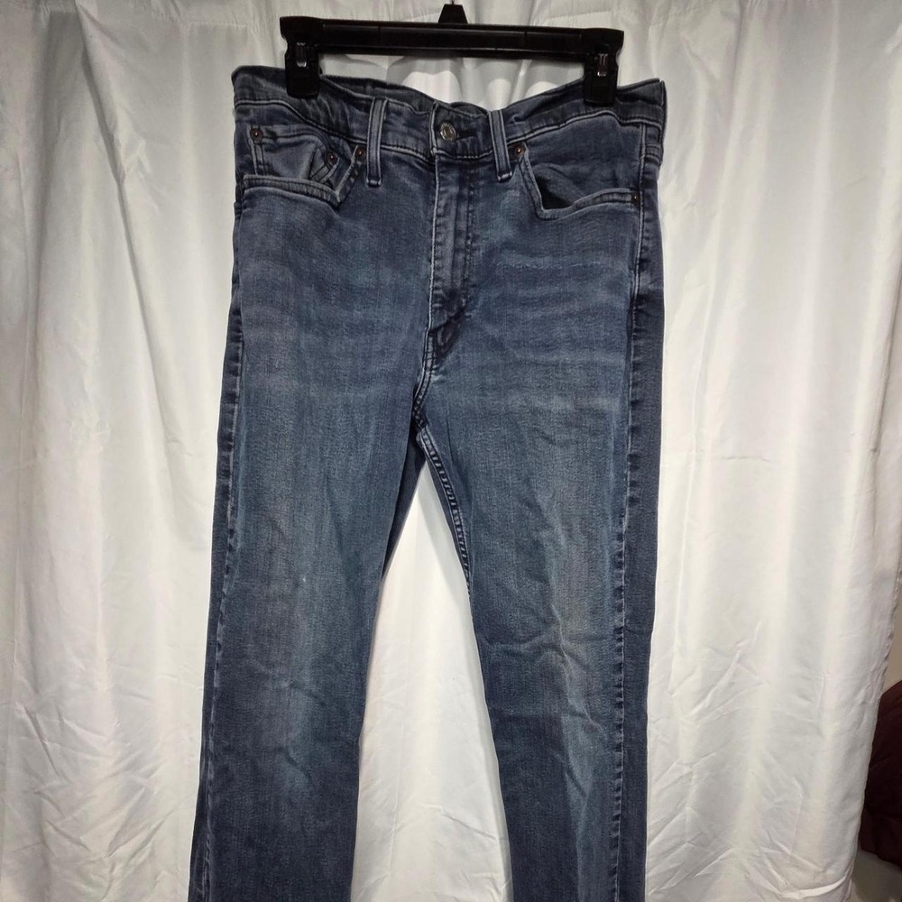 Levis 514 Blue Denim Jeans Straight Fit 33 x 32